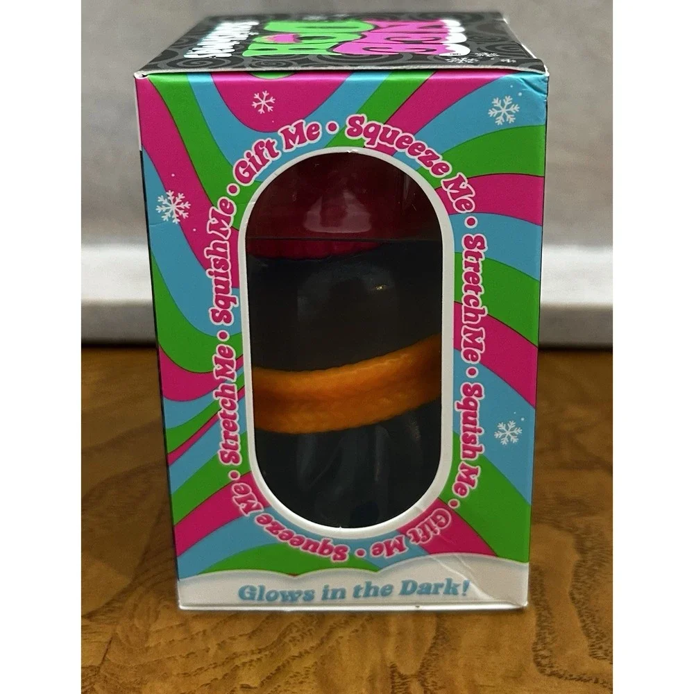 Nee Doh Polar Glow Penguin Super Solid Squish Glow in the Dark 4+ Squeeze Toy